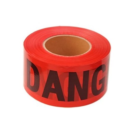 The Brush Man Danger Tape, 3 X 300 ft, 16PK TAPE DANGER300